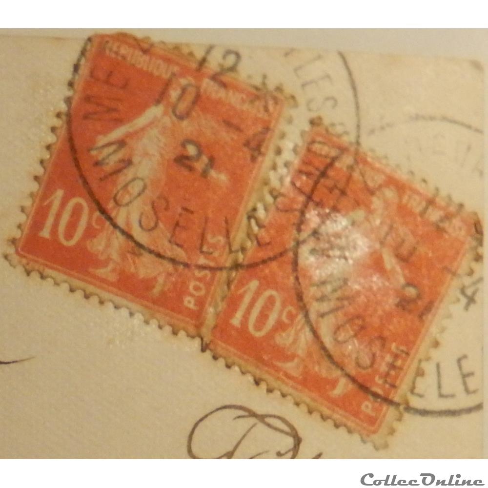 00138 Semeuse camée 10c rouge de 1907 3 timbre france 00138 semeuse camee 10c rouge de 1907