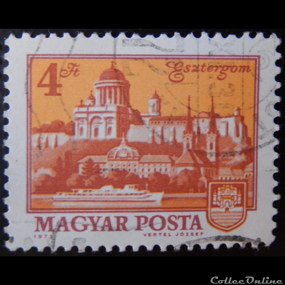 Hongrie 02310 Esztergom 4ft de 1973 timbre europe hongrie 02310 esztergom 4ft de 1973