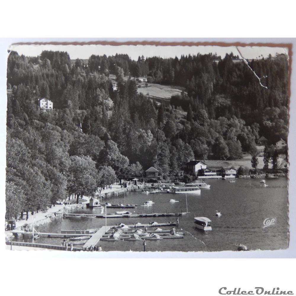 carte postale france lorraine cpa des vosges gerardmer les embarcaderes du lac