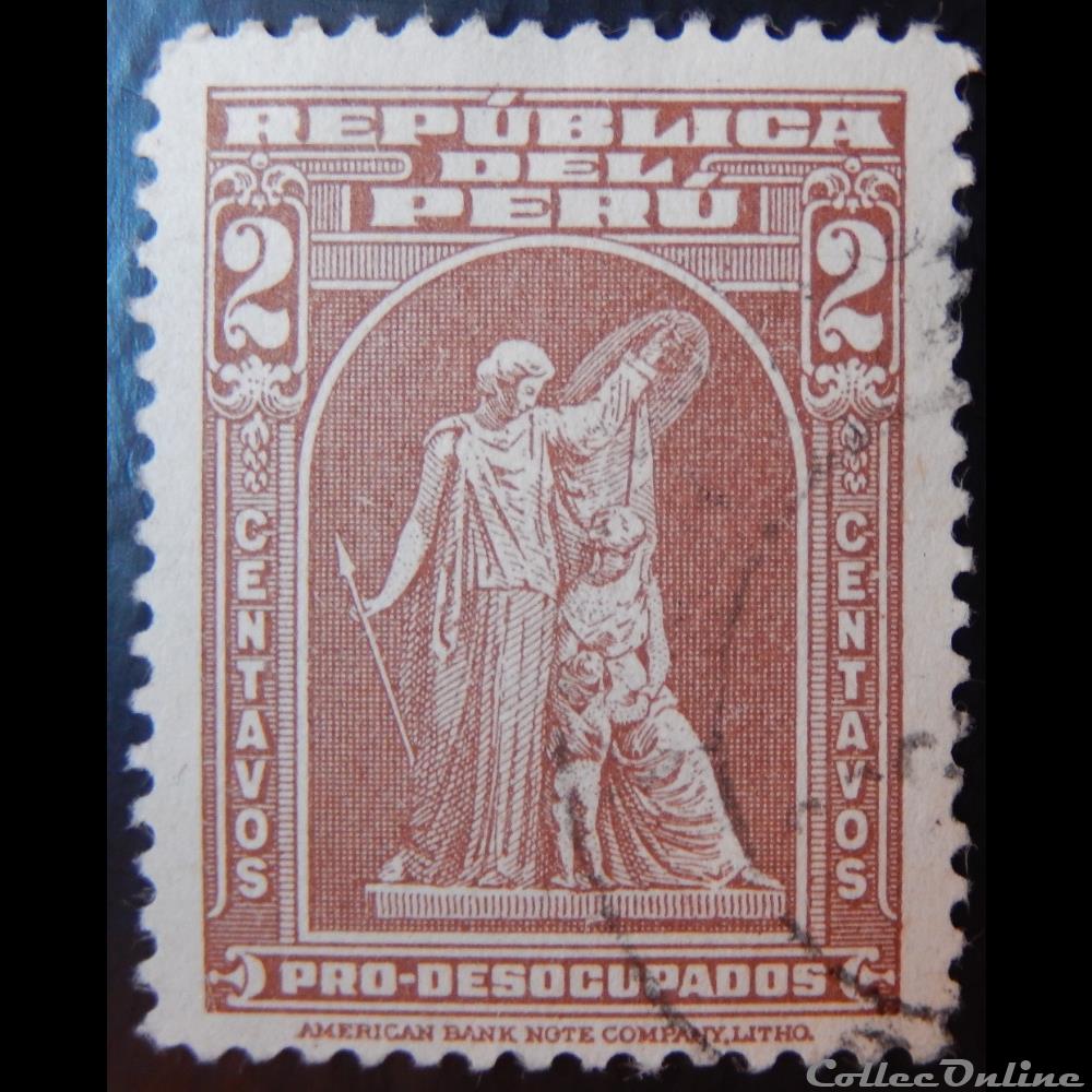 timbre amerique perou b0355 john ward 2c de 1938