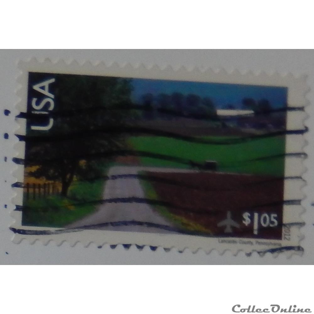 Etats Unis PA0143 comté de Lancaster 1.05$ de 2012 timbre amerique etats unis pa0143 comte de lancaster 1 05 de 2012