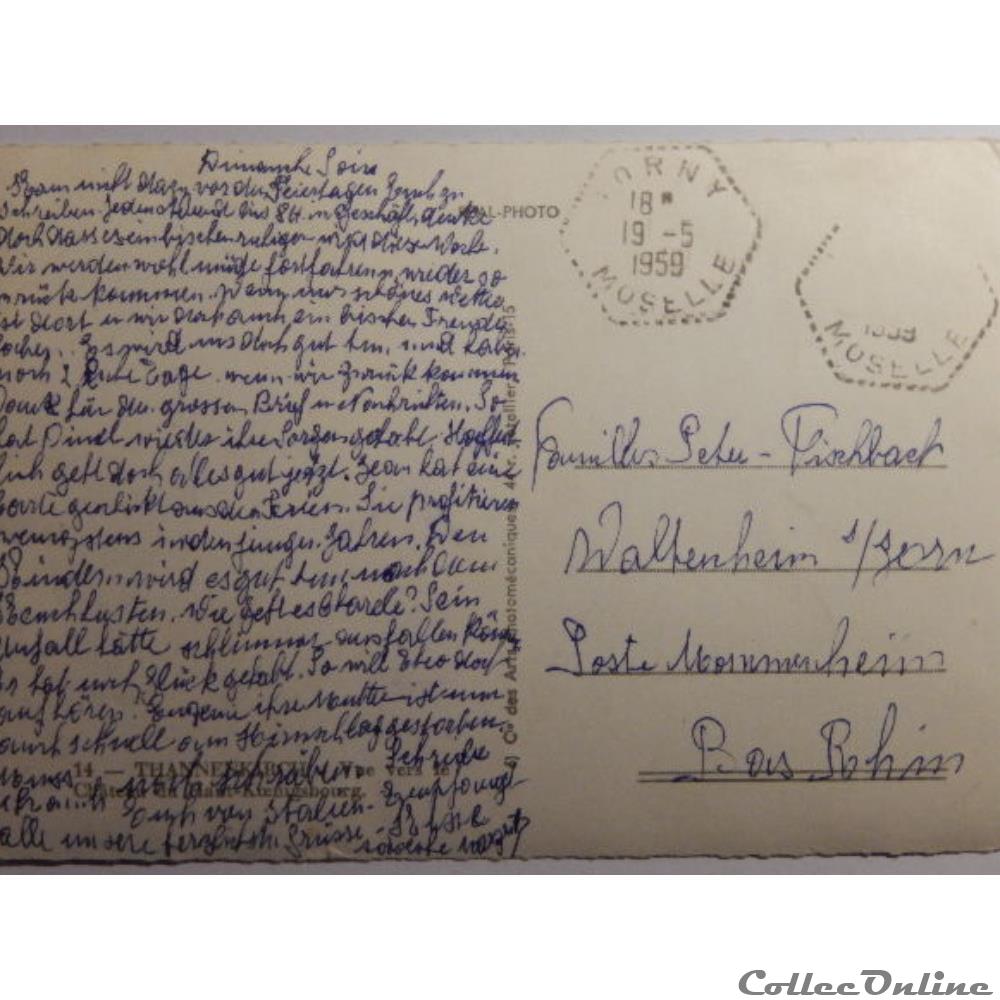 carte postale france alsace cpa de thannenkirch haut rhin