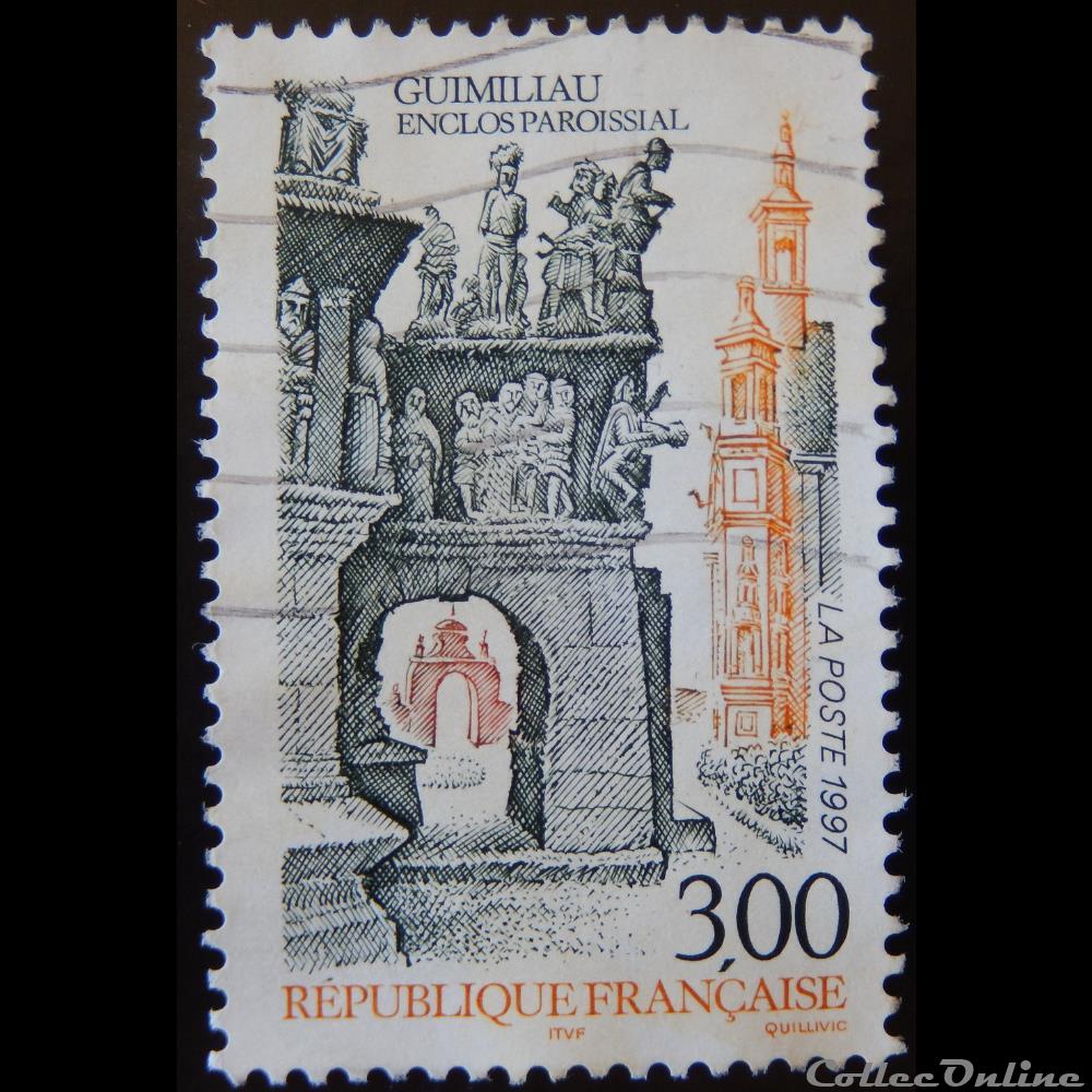 03080 Guimiliau - L´enclos paroissial 3F de 1997 timbre france 03080 guimiliau l enclos paroissial 3f de 1997
