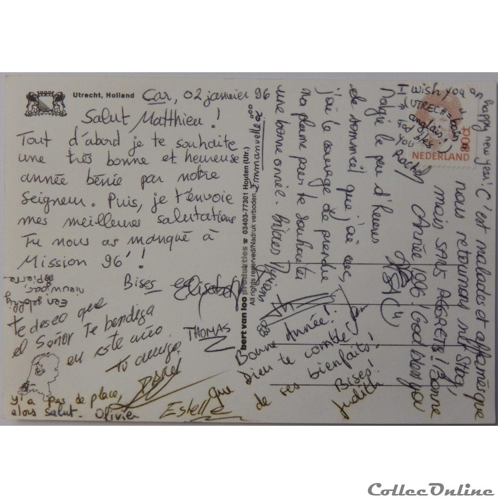 CP des Pays-Bas, Utrecht carte postale europe auvergne cp des pays bas utrecht
