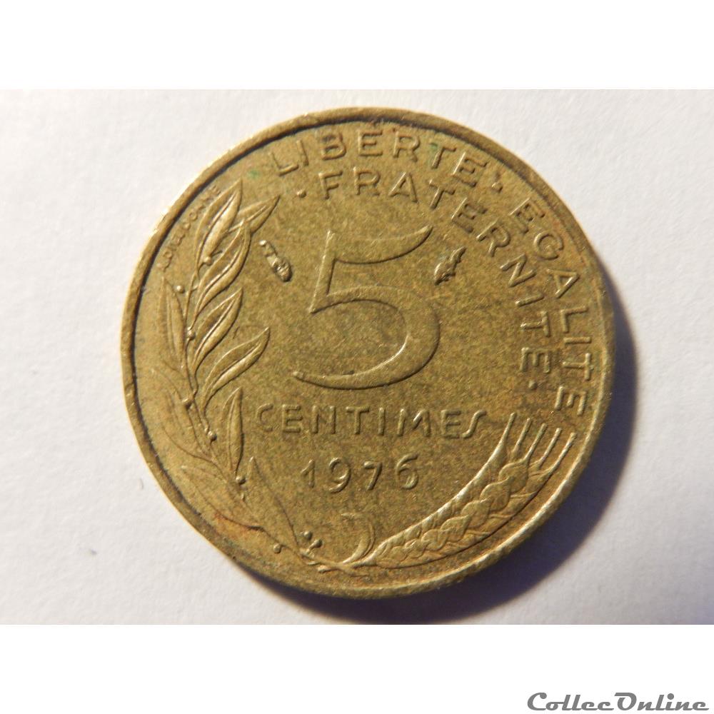 5 centimes Marianne 1976 monnaie france moderne 5 centimes marianne 1976