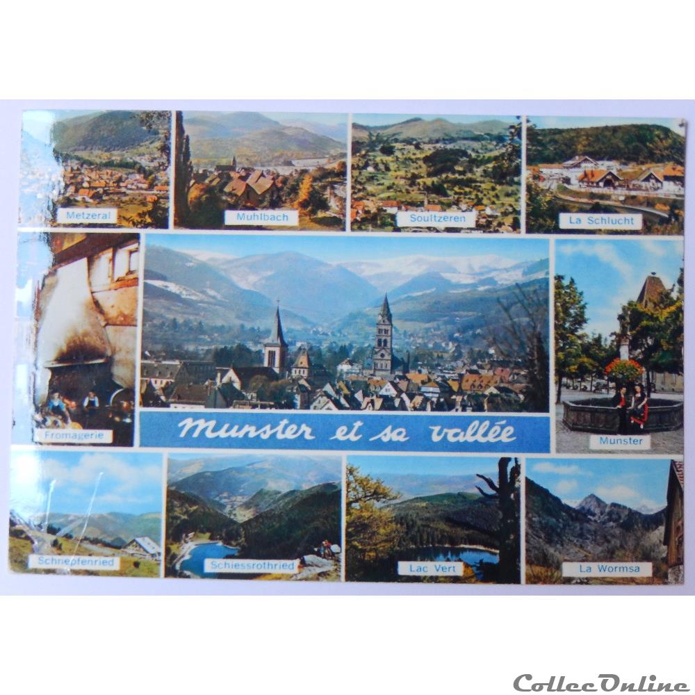 carte postale france alsace cp du haut rhin munster et sa vallee
