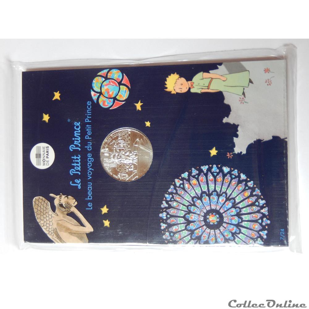 10 euros, le beau voyage du Petit Prince, visite Notre-Dame 2 monnaie france 10 euros le beau voyage du petit prince visite notre dame