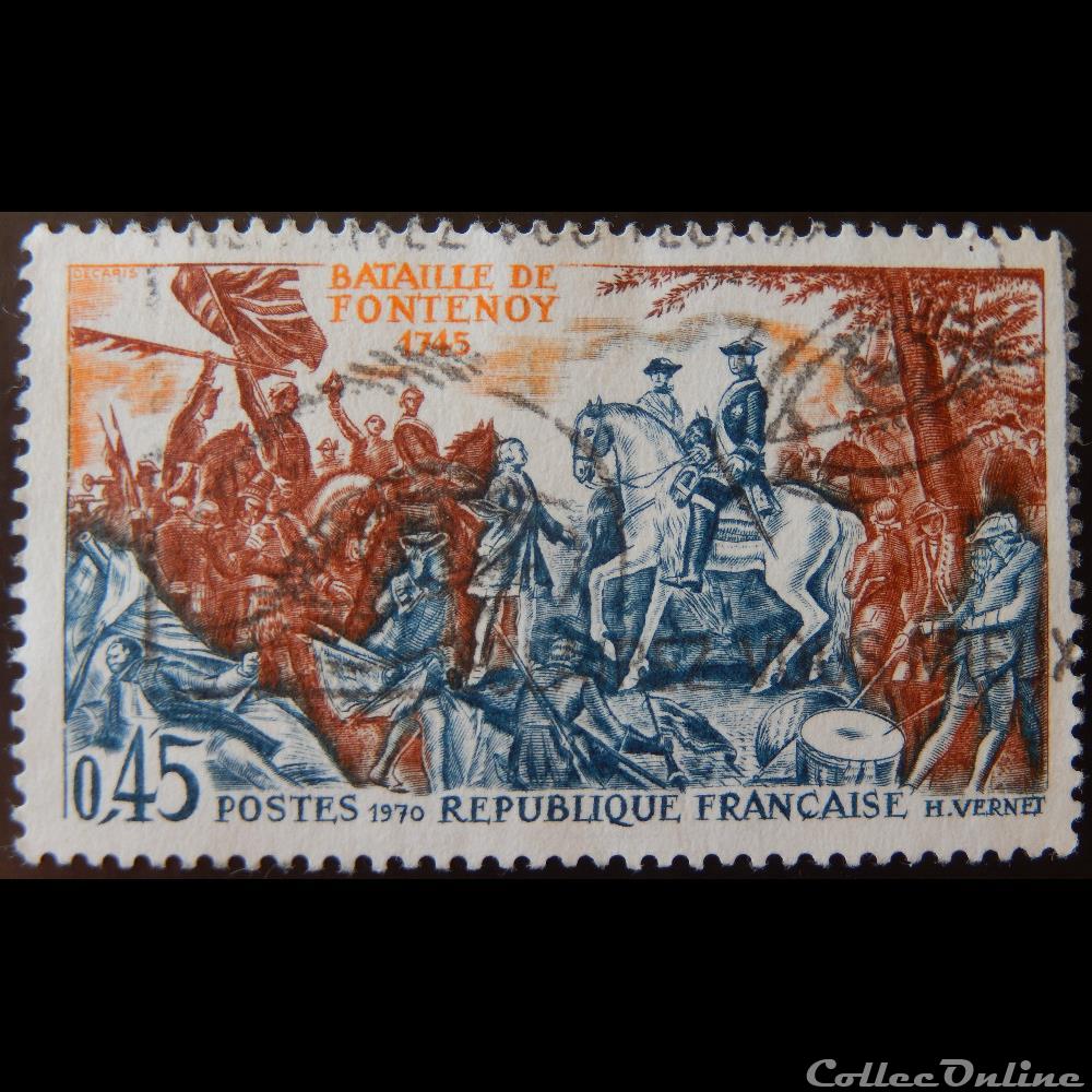 01657 Bataille de Fontenoy 1745 0.45F timbre france 01657 bataille de fontenoy 1745 0 45f
