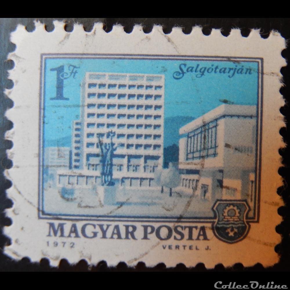 timbre europe hongrie 01563b salgotarjan 1ft de 1972