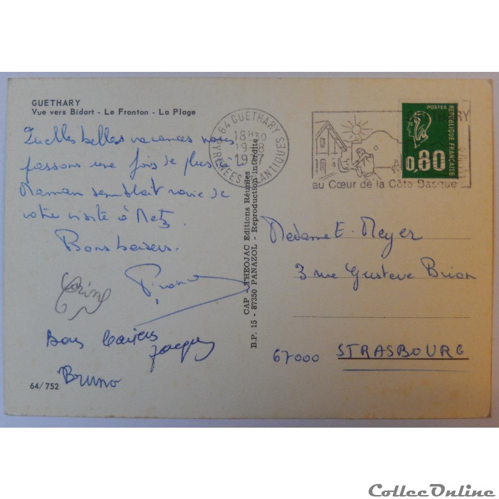 CP des Pyrénées-Atlantiques, Guéthary carte postale france aquitaine cp des pyrenees atlantiques guethary