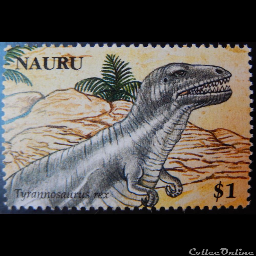 timbre oceanie nauru 00591 tyrannosaurus rex 1 de 2006