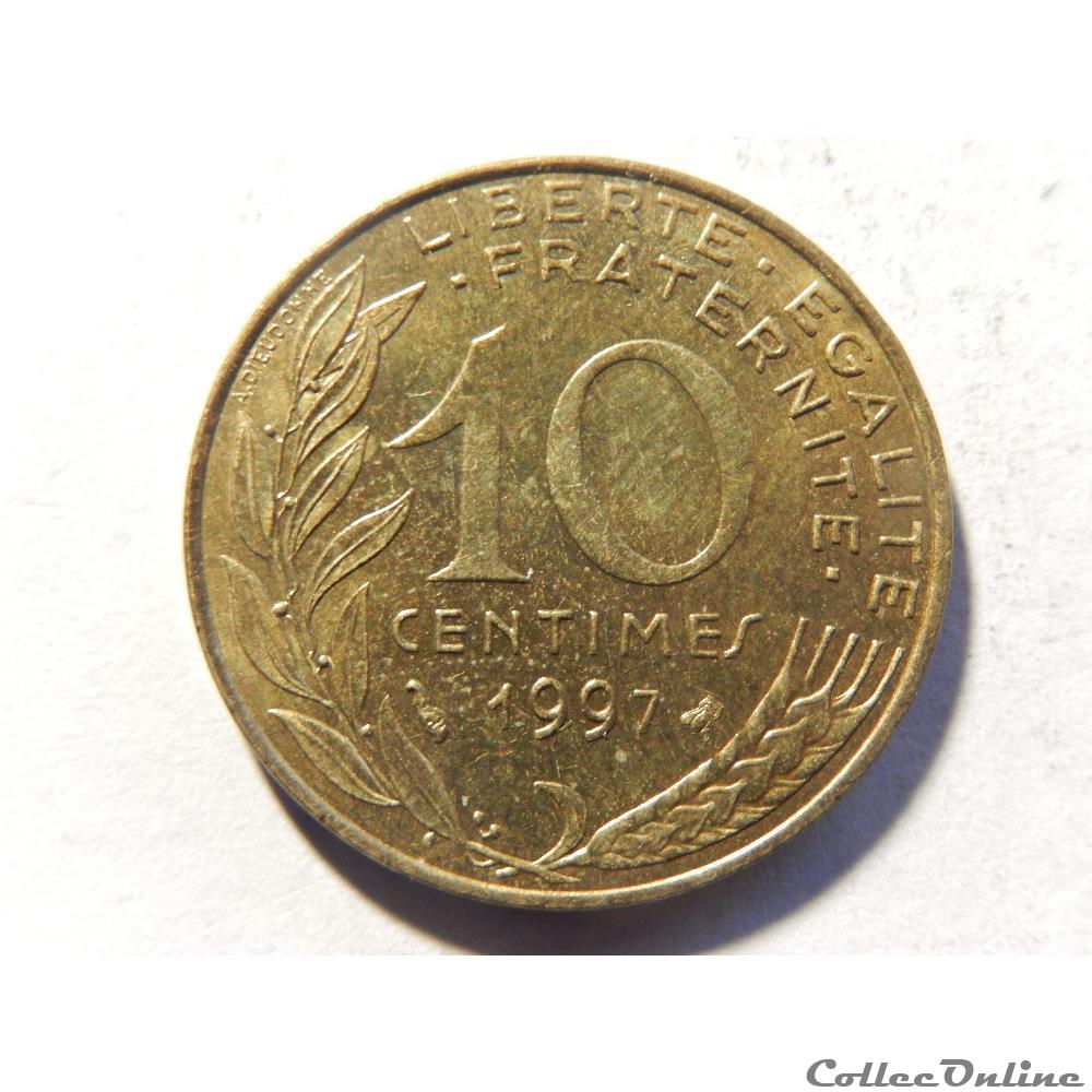 monnaie france moderne 10 centimes marianne 1997