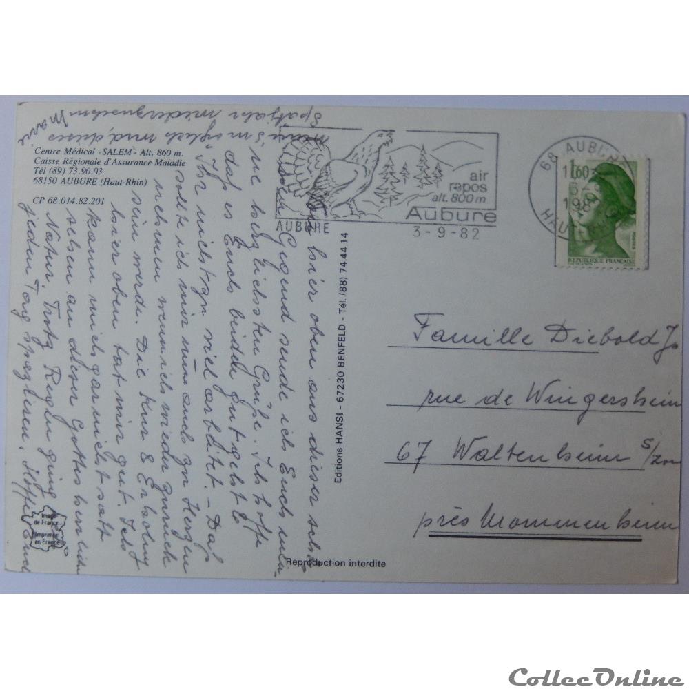 CP du Haut-Rhin, Aubure, "Salem" carte postale france alsace cp du haut rhin aubure salem
