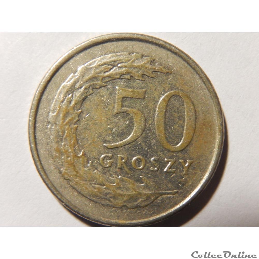 Pologne, 50 groszy de 1995 monnaie monde pologne 50 groszy de 1995