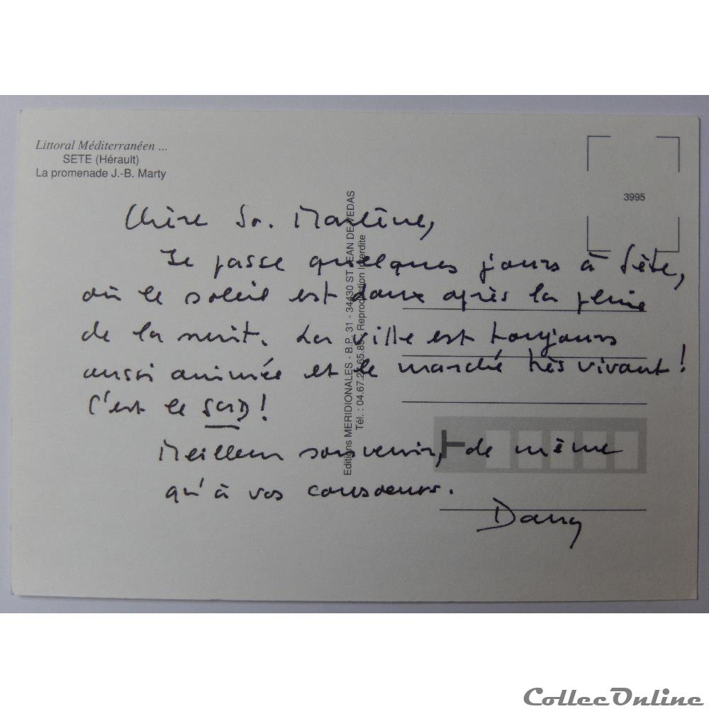 carte postale france languedoc roussillon cp de herault sete