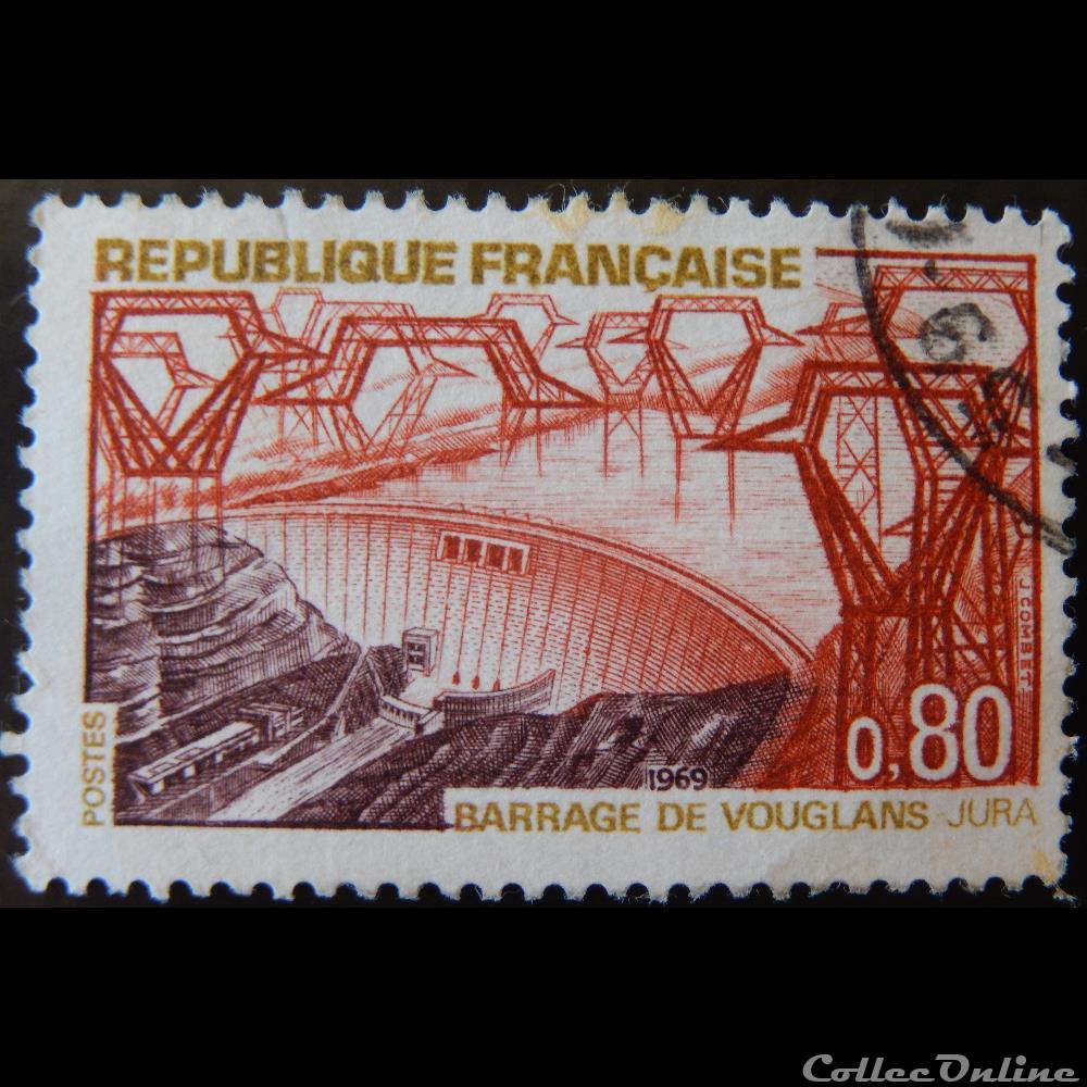 01583 Barrage de Vouglans (Jura) 0.80F timbre france 01583 barrage de vouglans jura 0 80f