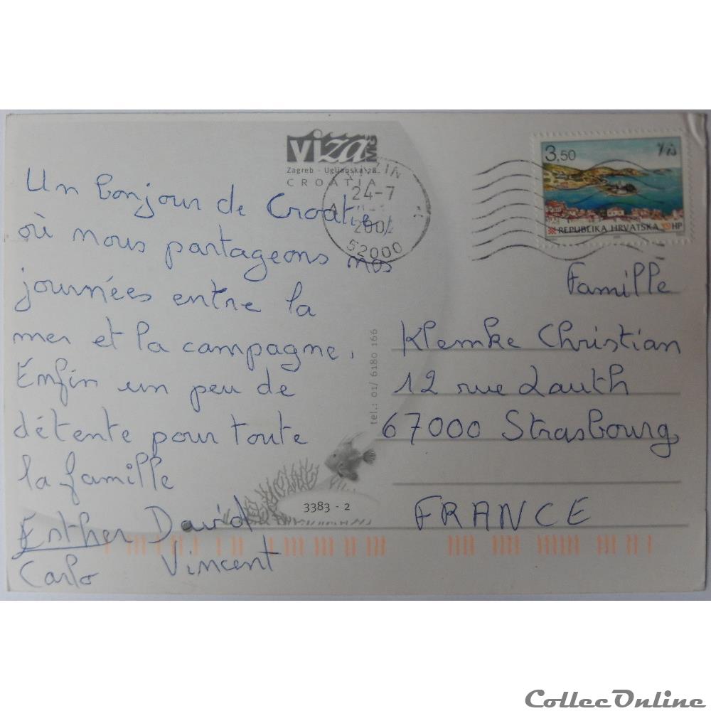 carte postale europe alsace cp de croatie rovinj ou rovigno