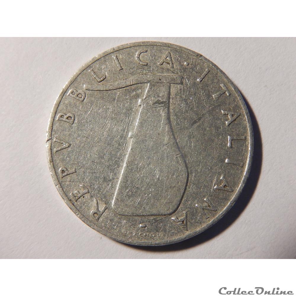 monnaie monde italie 5 lires 1954