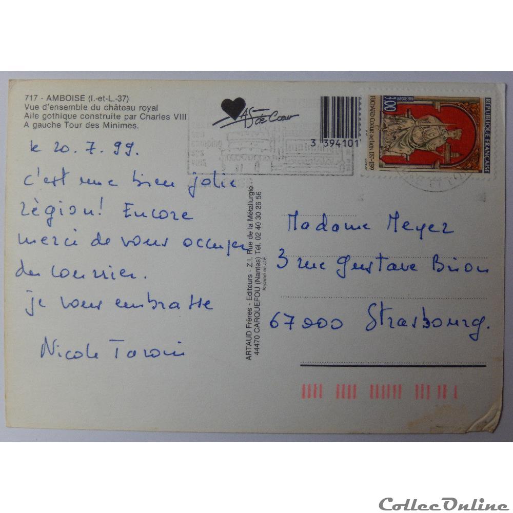 CP de l'Indre-et-Loire, Amboise carte postale france centre cp de indre et loire amboise