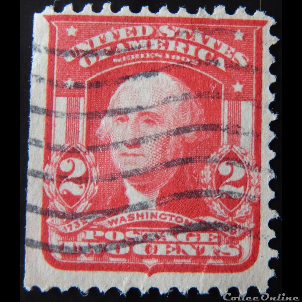 Etats Unis 00158 George Washington 2c de 1903 timbre amerique etats unis 00158 george washington 2c de 1903