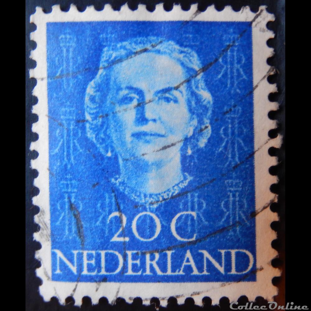 timbre europe pays bas 00515 reine juliana 20c de 1949