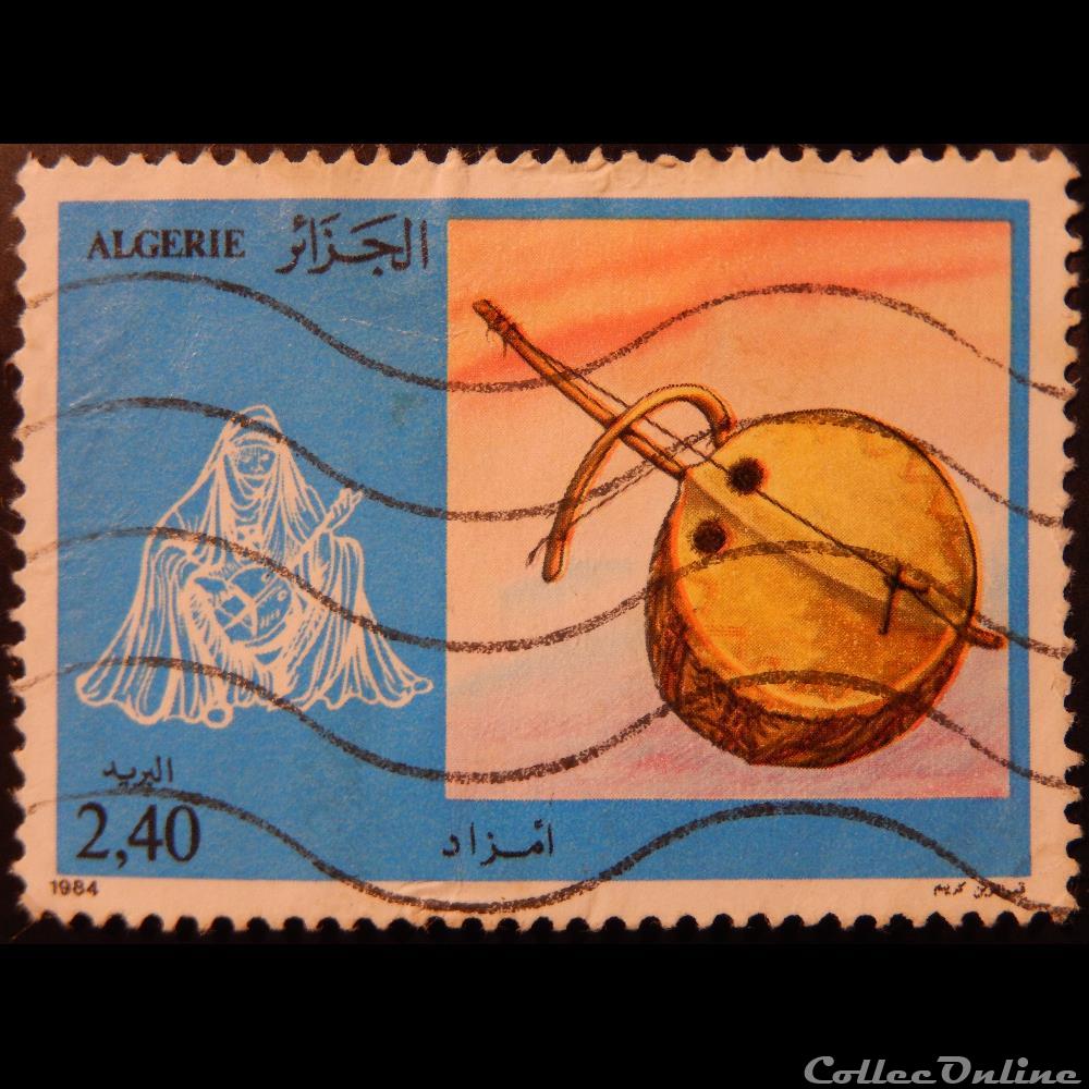 timbre afrique algerie 00820 imzad 2 40d de 1984
