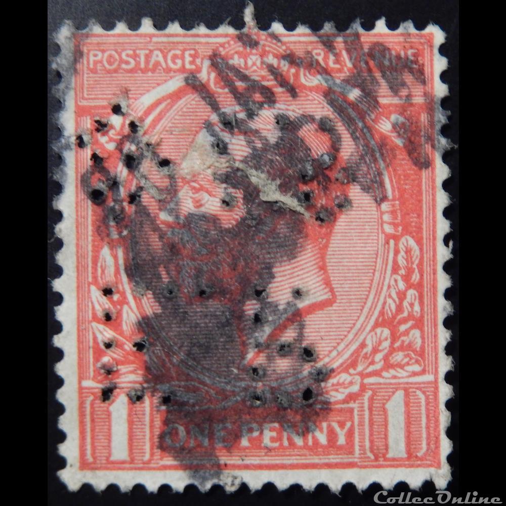 Royaume-Uni 00140 roi Georges V 1d de 1912 2 timbre europe royaume uni 00140 roi georges v 1d de 1912