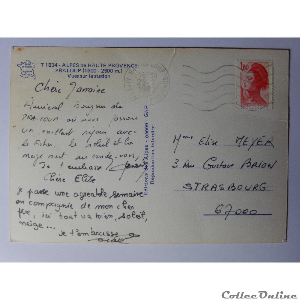 carte postale france cote azur cp des alpes de haute provence pra loup