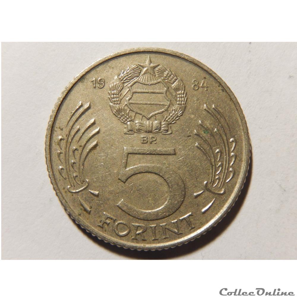 monnaie monde hongrie 5 forint 1984