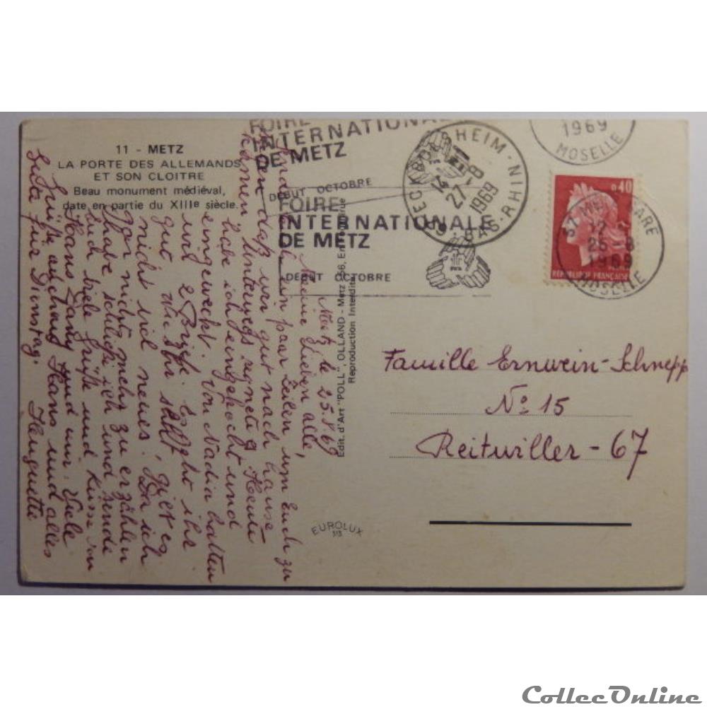 CPA de Moselle, Metz, la porte des Allemands carte postale france lorraine cpa de moselle metz la porte des allemands