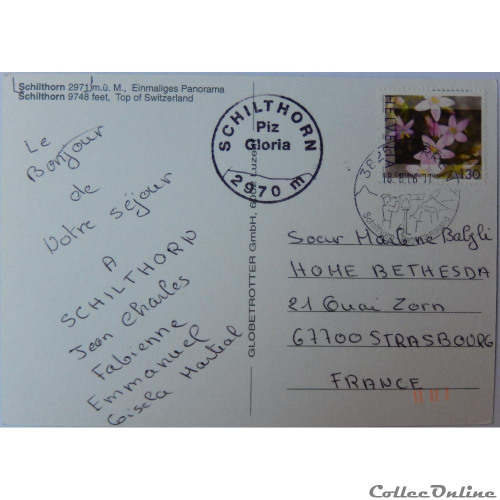 CP de Suisse, Berne, Schilthorn carte postale europe alsace cp de suisse berne schilthorn