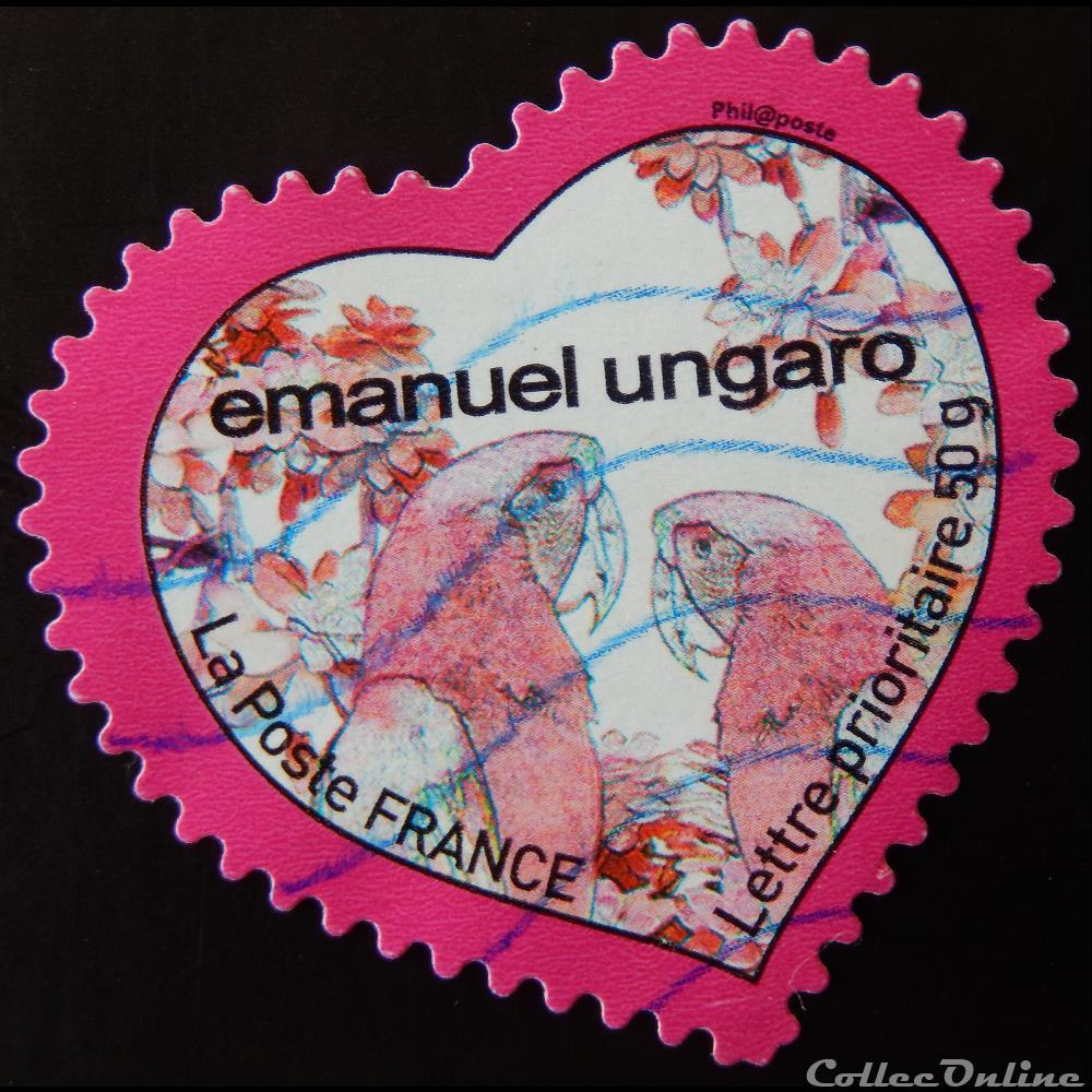 04328 Saint Valentin Le cœur d´Emanuel Ungaro Timbre auto-adhésif - Lettre 50 g france 04328 saint valentin le c ur d emanuel ungaro timbre auto adhesif lettre 50 g