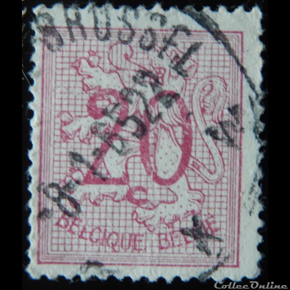 Belgique 00851 lion debout 20c de 1951 3 timbre europe belgique 00851 lion debout 20c de 1951