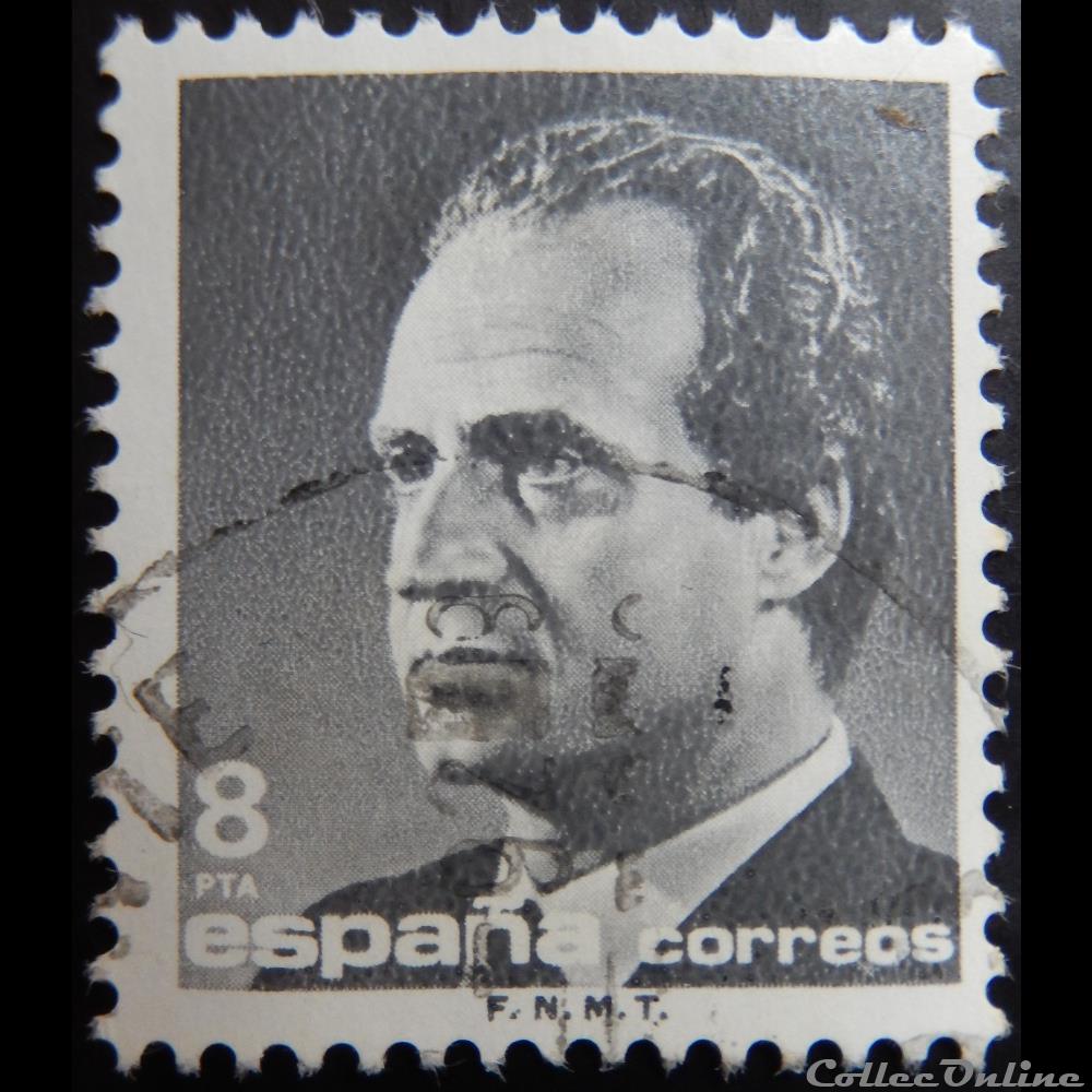 Espagne 02416 roi Juan Carlos I 8Ptas de 1985 timbre europe espagne 02416 roi juan carlos i 8ptas de 1985