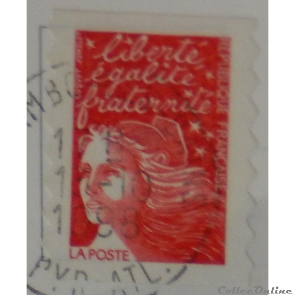 AA00015 Marianne de Luquet rouge sans valeur de 1997 timbre france aa00015 marianne de luquet rouge sans valeur de 1997