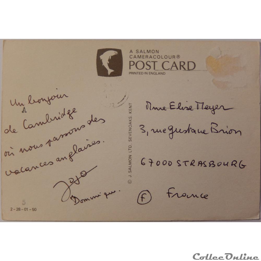 carte postale europe provence cote azur cp du royaume uni angleterre cambridge