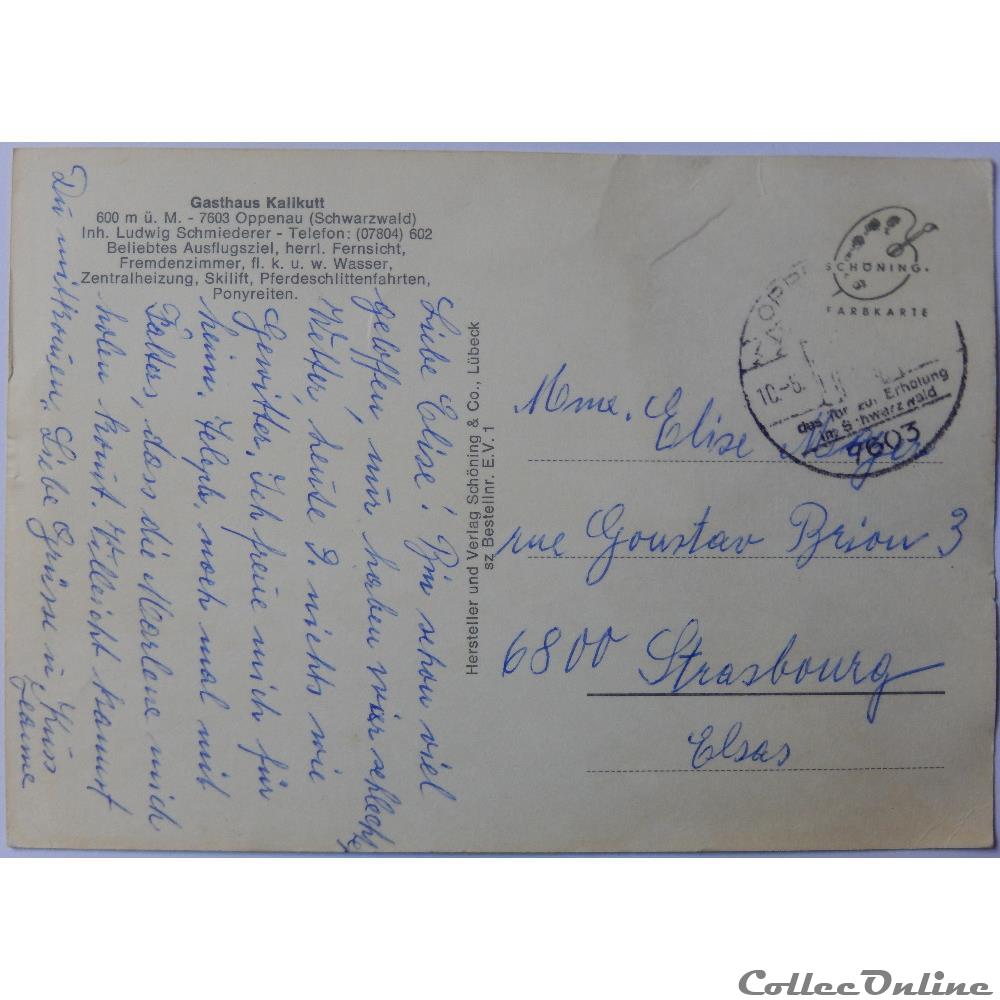 CP d'Allemagne, Bade-Wurtemberg, Oppenau carte postale europe midi pyrenee cp allemagne bade wurtemberg oppenau