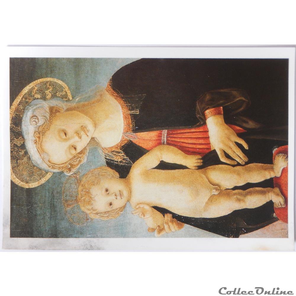 CP Peinture, Vierge à l'enfant carte postale europe provence cote d azur cp peinture vierge a enfant