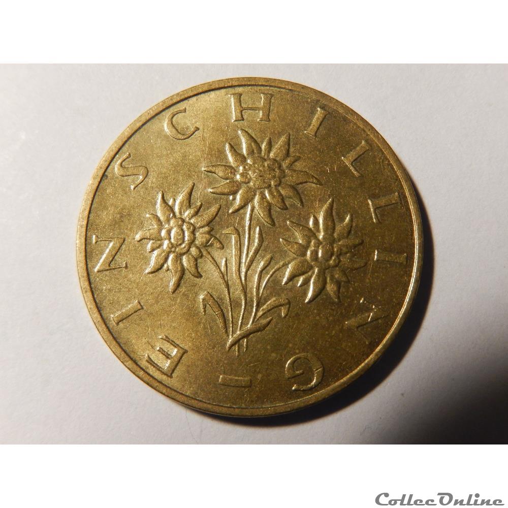 Autriche, 1 Schilling 1989 2 monnaie monde autriche 1 schilling 1989