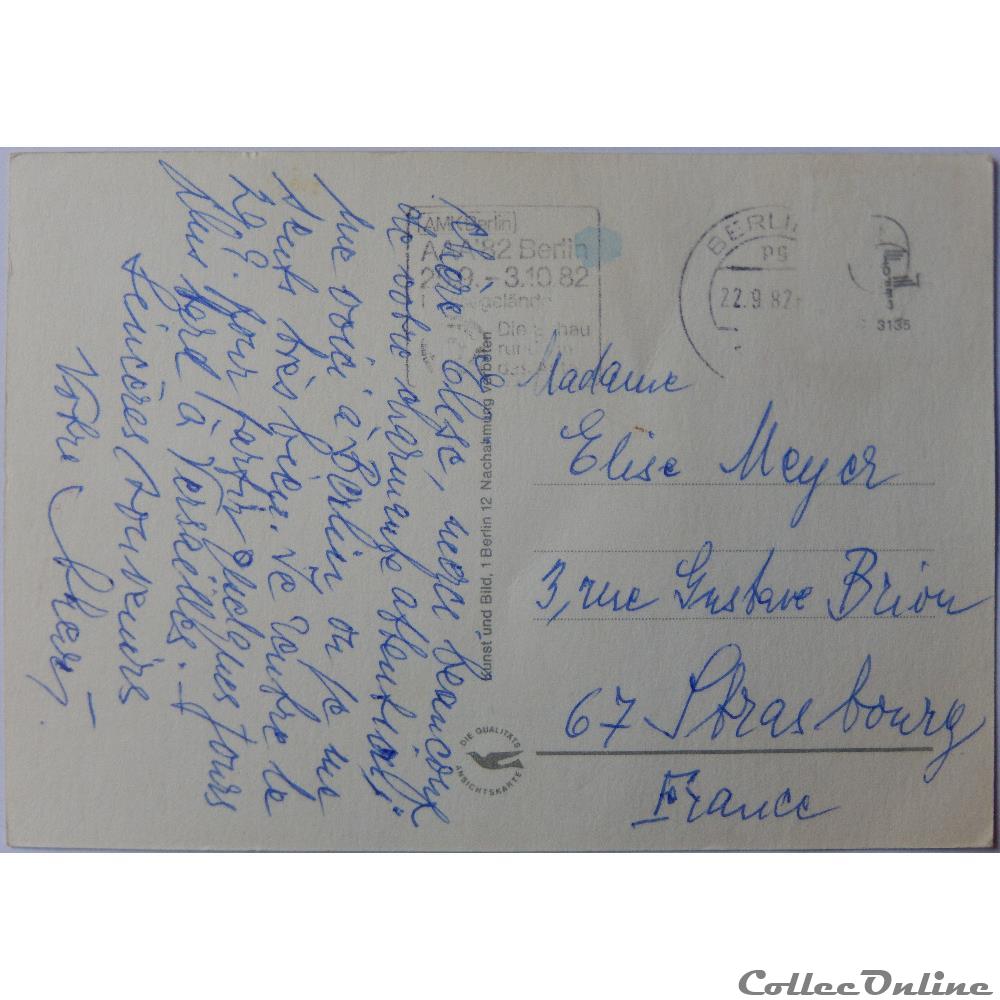 carte postale europe alsace cp allemagne berlin