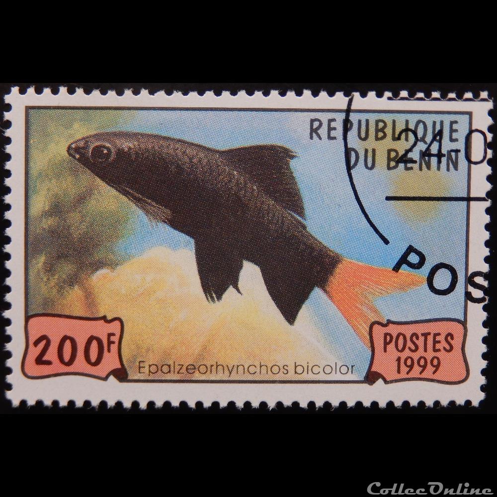 Bénin 00904 poisson labeo bicolor 200f de 1999 timbre afrique benin 00904 poisson labeo bicolor 200f de 1999