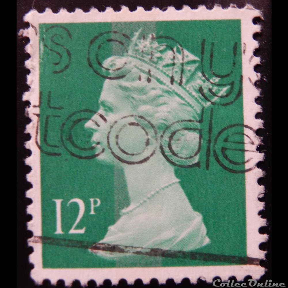 Royaume-Uni 01201 reine Elisabeth II 12p de 1985 timbre europe royaume uni 01201 reine elisabeth ii 12p de 1985