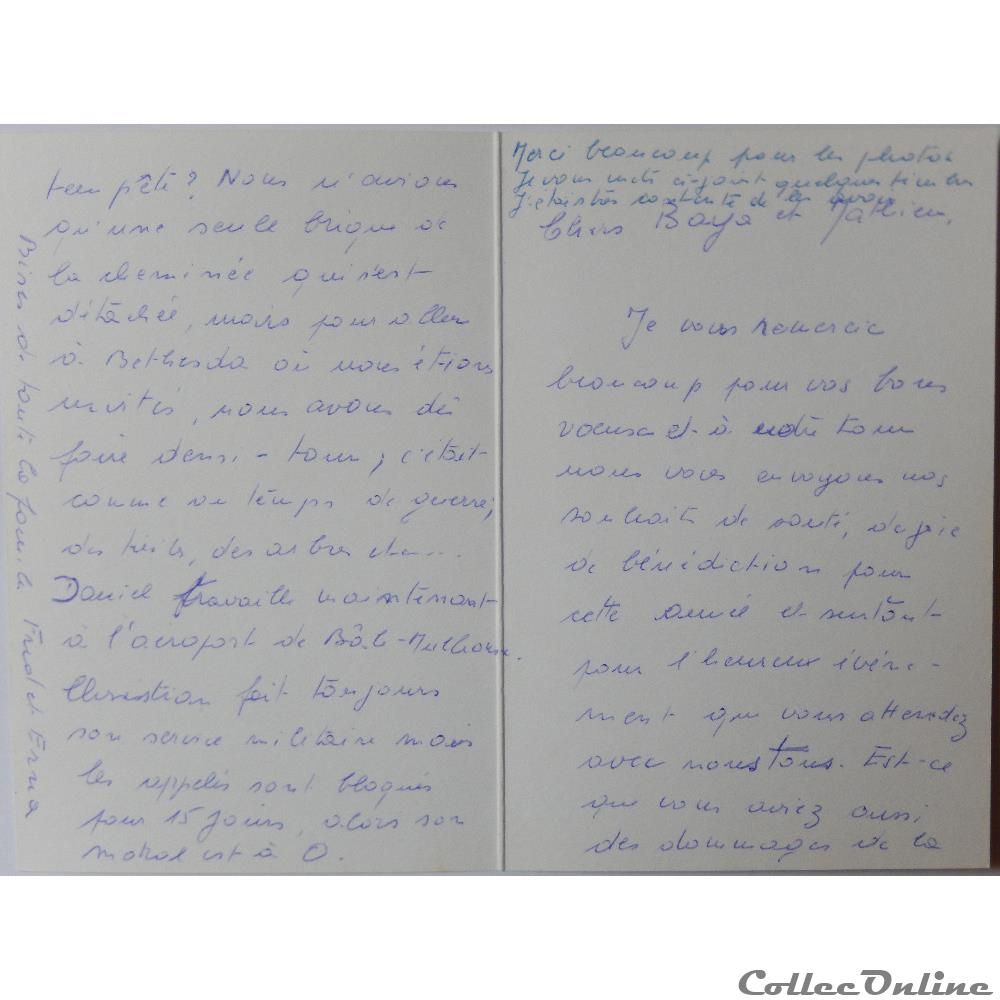 carte postale europe ile france cp citation biblique cascade