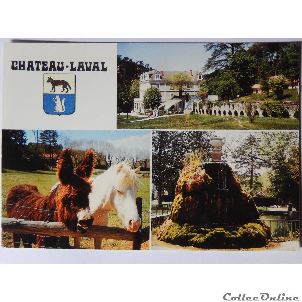 carte postale france cote azur cp des alpes de haute provence greoux les bains chateau laval