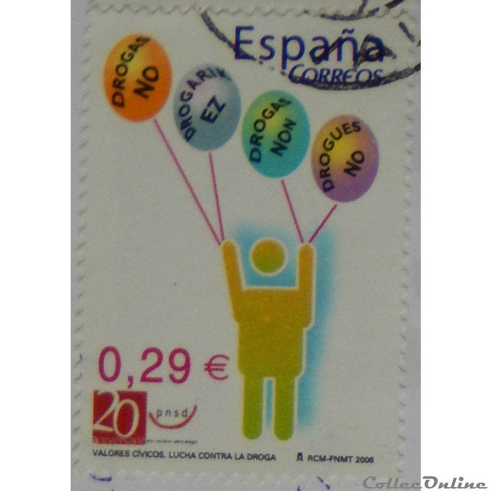 Espagne 03824 Valeurs civiques: non à la drogue 0.29€ de 2006 timbre europe espagne 03824 valeurs civiques non a la drogue 0 29 de 2006
