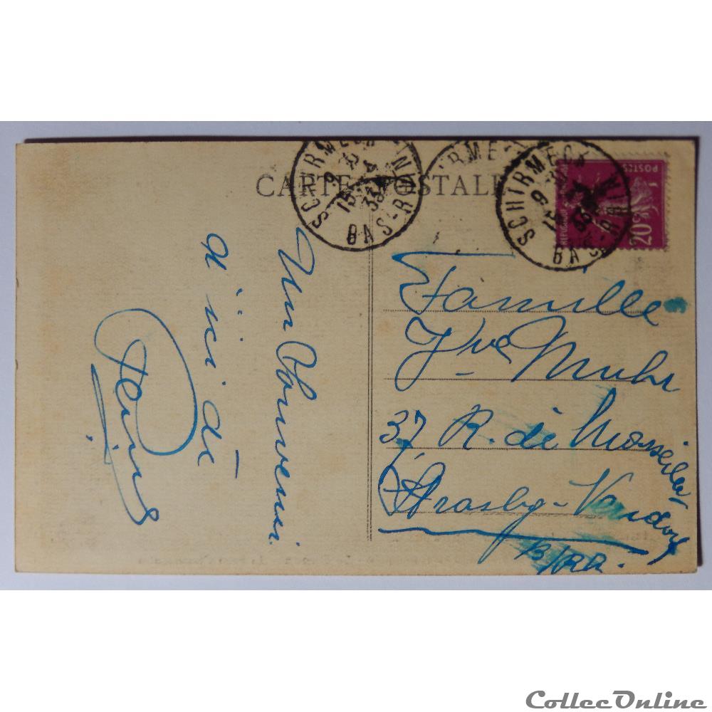 CPA du Donon, le point d'interrogation, Bas-Rhin carte postale france alsace cpa du donon le point interrogation bas rhin