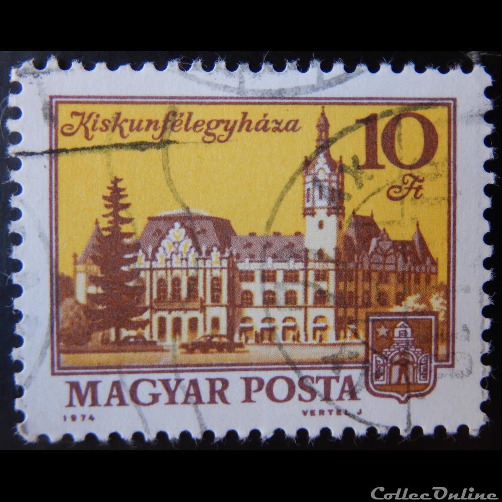 timbre europe hongrie 02412 kiskunfelegyhaza 10f de 1974