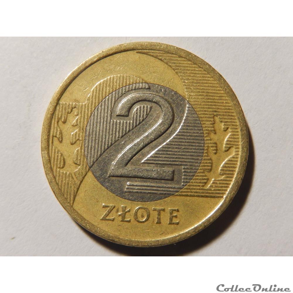 Pologne, 2 zlote de 1995 monnaie monde pologne 2 zlote de 1995