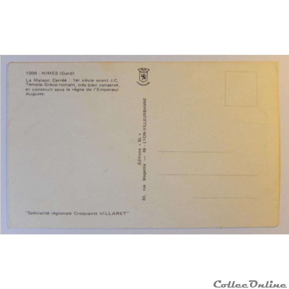 carte postale france languedoc roussillon cpa du gard nimes la maison carree