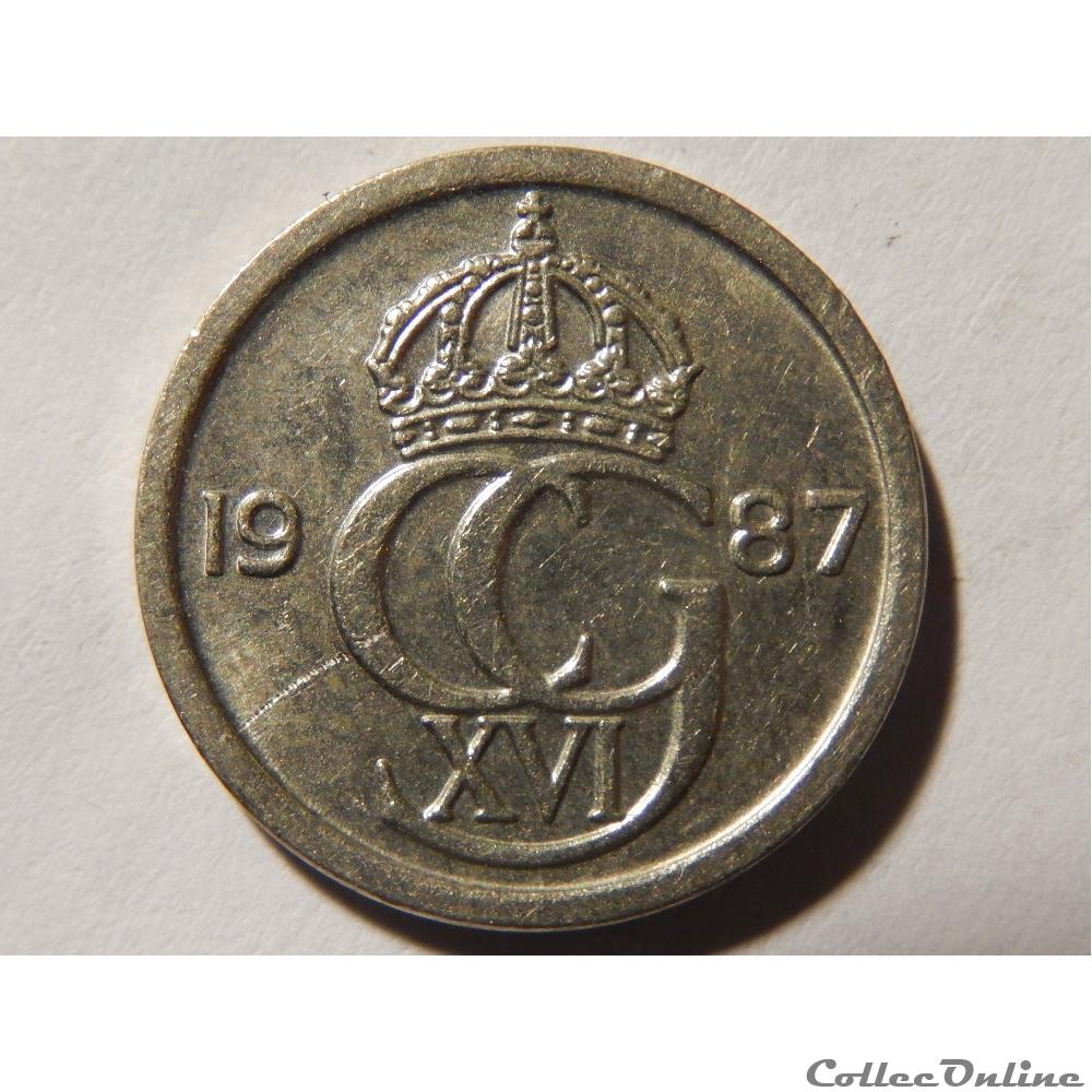 monnaie monde suede 10 ore de 1987